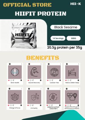 HIIFIT PROTEIN - BLACK SESAME